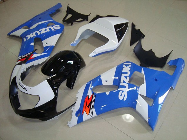 Blu Bianco ABS Kits Carenatura Moto Suzuki GSXR 750 K1 K2 K3 2001-2003 Blu Bianco ABS Kits Carenatura Moto Suzuki GSXR 750 K1 K2 K3 2001-2003