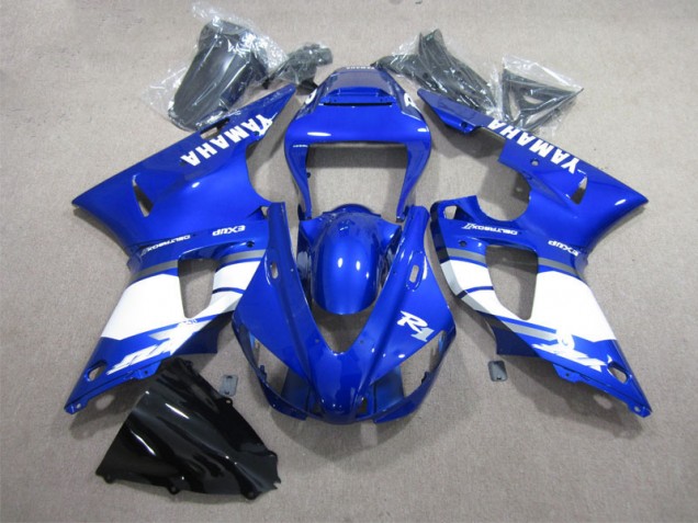Blu Bianco ABS Moto Plastica & Carene Yamaha R1 2009-2011 Blu Bianco ABS Moto Plastica & Carene Yamaha R1 2009-2011