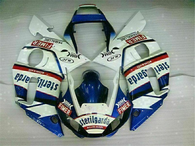 Blu Bianco Carena Moto Yamaha R6 1998-2002 Blu Bianco Carena Moto Yamaha R6 1998-2002
