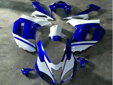 Blu Bianco Carene Moto Kawasaki ZX6R 2007-2008