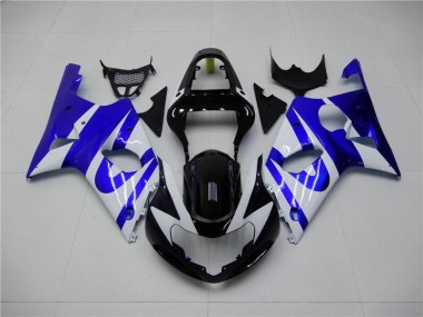 Blu Bianco Carene Moto Suzuki GSXR 1000 K1 2000-2002