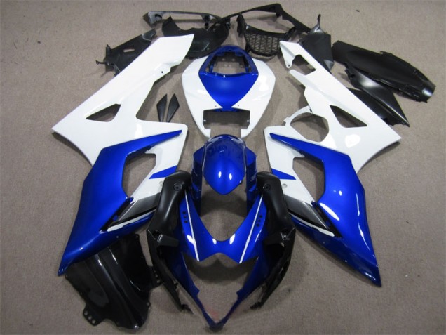 Blu Bianco Carene Moto Suzuki GSXR 1000 K5 2005-2006 Blu Bianco Carene Moto Suzuki GSXR 1000 K5 2005-2006