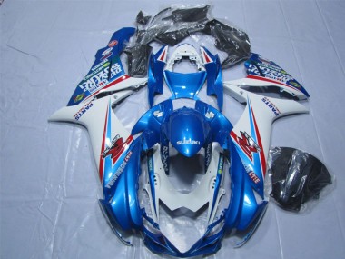 Blu Bianco Carene Moto Suzuki GSXR 600 K11 2011-2024