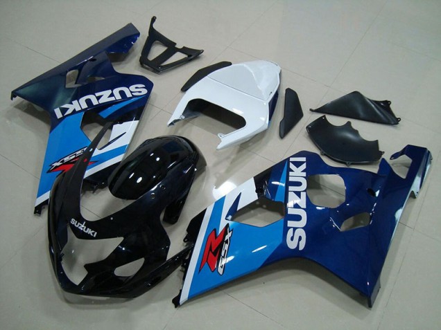 Blu Bianco Carene Moto Suzuki GSXR 750 K4 2004-2005 Blu Bianco Carene Moto Suzuki GSXR 750 K4 2004-2005