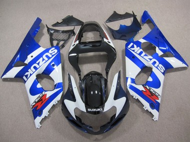 Blu Bianco Decal Kit Carene Moto Completa Suzuki GSXR 1000 K1 2000-2002