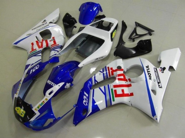Blu Bianco Fiat Carene Moto Yamaha R6 1998-2002