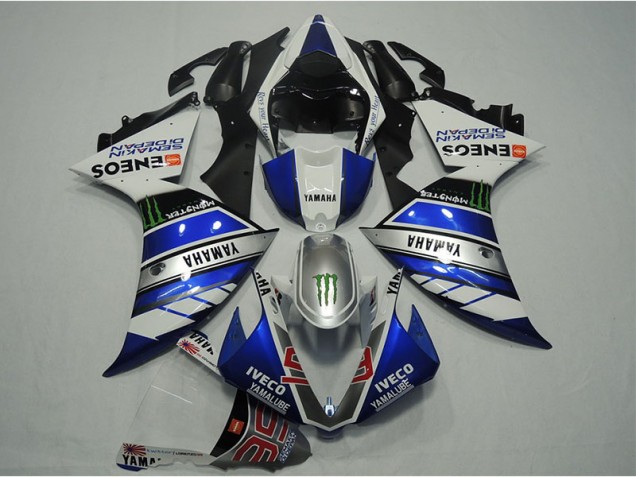 Blu Bianco IVECO Carene Moto Yamaha R1 2012-2014
