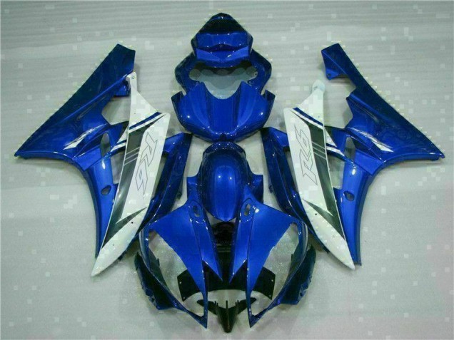 Blu Bianco Kit Carenatura Moto Completa Yamaha R6 2006-2007 Blu Bianco Kit Carenatura Moto Completa Yamaha R6 2006-2007