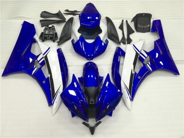 Blu Bianco Kit Carene Moto Yamaha R6 2006-2007 Blu Bianco Kit Carene Moto Yamaha R6 2006-2007