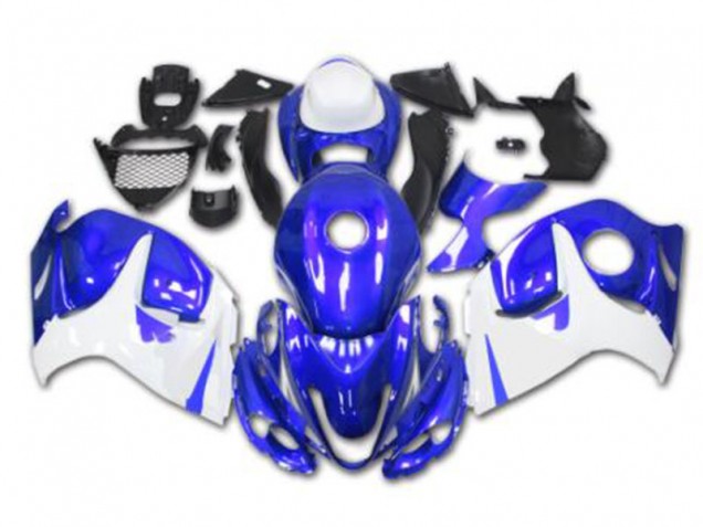 Blu Bianco Kit Completo Carenatura Moto ABS Suzuki GSXR 1300 Hayabusa 2008-2019 Blu Bianco Kit Completo Carenatura Moto ABS Suzuki GSXR 1300 Hayabusa 2008-2019