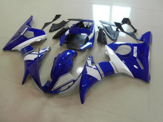 Blu Bianco Kit Completo Carenatura Moto ABS Yamaha R6 2003-2005 Blu Bianco Kit Completo Carenatura Moto ABS Yamaha R6 2003-2005