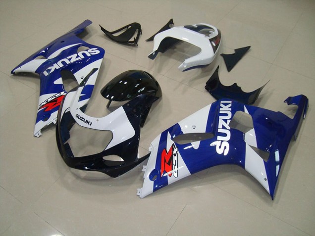 Blu Bianco Kits Carenatura Motocicletta Completo ABS Suzuki GSXR 750 K1 K2 K3 2001-2003 Blu Bianco Kits Carenatura Motocicletta Completo ABS Suzuki GSXR 750 K1 K2 K3 2001-2003