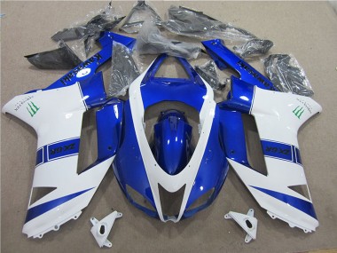 Blu Bianco Monster Carene Moto Kawasaki ZX6R 2007-2008
