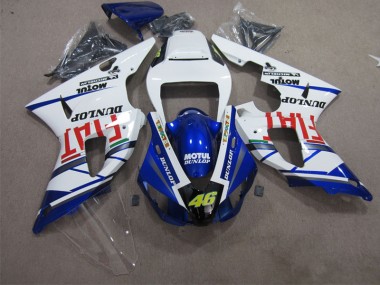 Blu Bianco Motul Dunlop 46 Kit Carenatura Moto Completa Yamaha R1 2009-2011