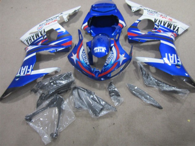 Blu Bianco Motul Fiat Carrozzeria Moto & Carena Moto Yamaha R1 2002-2003