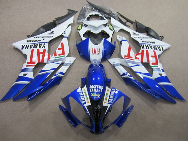 Blu Bianco Motul Rosso Fiat Carene Moto Yamaha R6 2008-2016 Blu Bianco Motul Rosso Fiat Carene Moto Yamaha R6 2008-2016