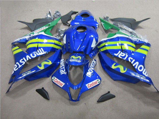 Blu Bianco Movistar Carene Moto Honda CBR 600 RR 2009-2012 Blu Bianco Movistar Carene Moto Honda CBR 600 RR 2009-2012