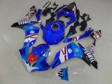 Blu Bianco Nero Adesivos Carene Moto Yamaha R1 2007-2008
