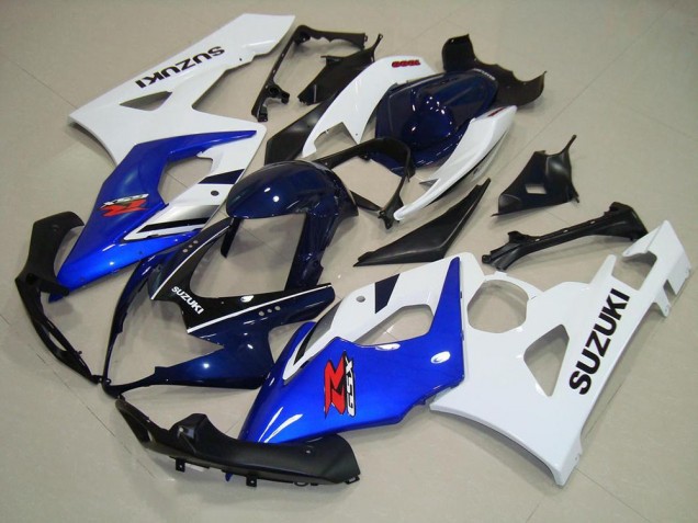 Blu Bianco Nero Carene Moto Suzuki GSXR 1000 K5 2005-2006 Blu Bianco Nero Carene Moto Suzuki GSXR 1000 K5 2005-2006