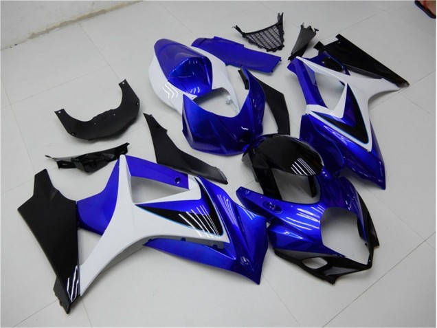 Blu Bianco Nero Carene Moto Suzuki GSXR 1000 K7 2007-2008 Blu Bianco Nero Carene Moto Suzuki GSXR 1000 K7 2007-2008