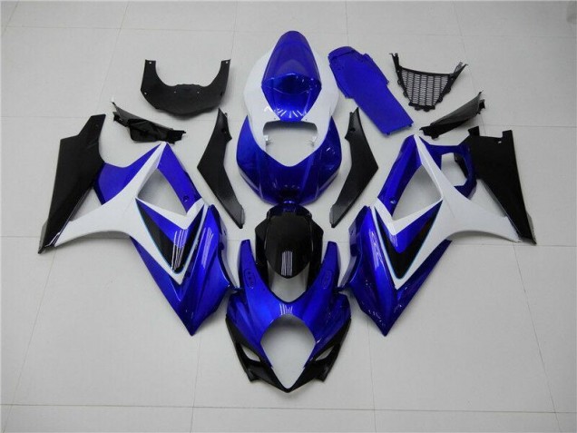 Blu Bianco Nero Carene Moto Suzuki GSXR 1000 K7 2007-2008 Blu Bianco Nero Carene Moto Suzuki GSXR 1000 K7 2007-2008