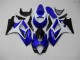 Blu Bianco Nero Carene Moto Suzuki GSXR 1000 K7 2007-2008 Blu Bianco Nero Carene Moto Suzuki GSXR 1000 K7 2007-2008