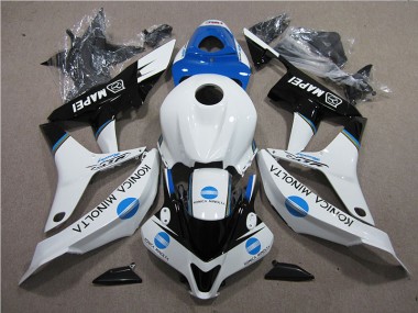 Blu Bianco Nero Konica Minolta MAPEI Carene Moto Honda CBR 600 RR 2007-2008