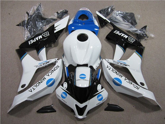 Blu Bianco Nero Konica Minolta MAPEI Carene Moto Honda CBR 600 RR 2007-2008 Blu Bianco Nero Konica Minolta MAPEI Carene Moto Honda CBR 600 RR 2007-2008