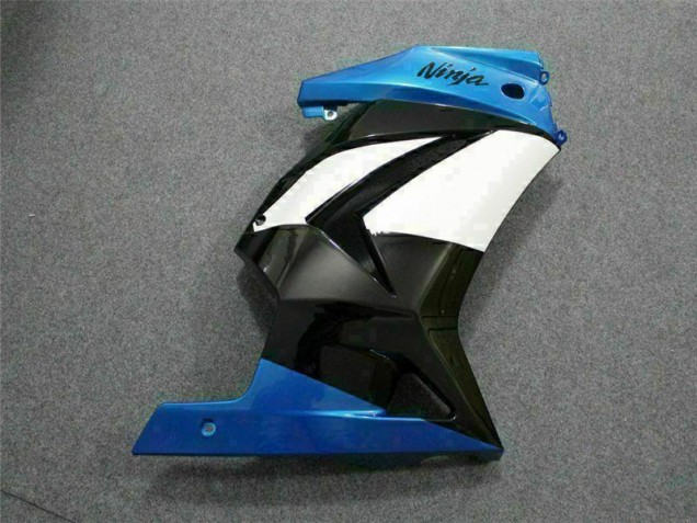 Blu Bianco Nero Ninja ABS Moto Plastica & Carene Kawasaki EX250 2008-2012 Blu Bianco Nero Ninja ABS Moto Plastica & Carene Kawasaki EX250 2008-2012
