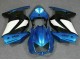 Blu Bianco Nero Ninja ABS Moto Plastica & Carene Kawasaki EX250 2008-2012 Blu Bianco Nero Ninja ABS Moto Plastica & Carene Kawasaki EX250 2008-2012