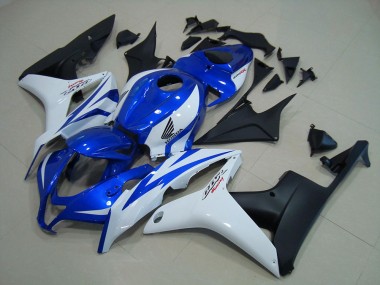 Blu Bianco Nero Opaco Carene Moto Honda CBR 600 RR 2007-2008