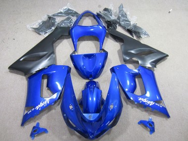 Blu Bianco Ninja 636 Carene Moto Kawasaki ZX6R 2005-2006