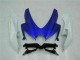 Blu Bianco Plastica Moto Suzuki GSXR 600 / 750 K8 2008-2010 Blu Bianco Plastica Moto Suzuki GSXR 600 / 750 K8 2008-2010