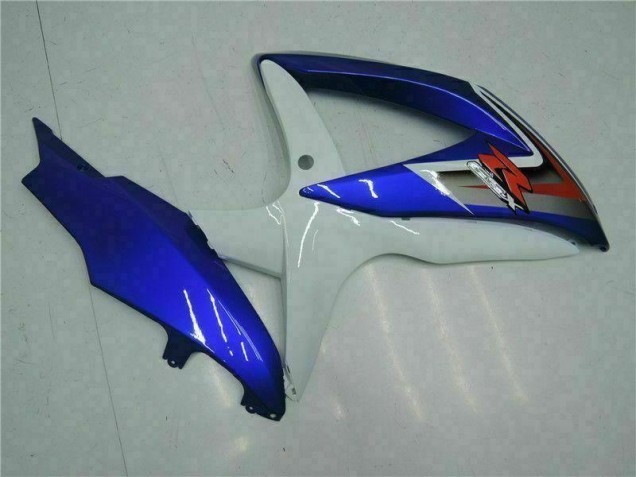 Blu Bianco Plastica Moto Suzuki GSXR 600 / 750 K8 2008-2010 Blu Bianco Plastica Moto Suzuki GSXR 600 / 750 K8 2008-2010