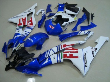 Blu Bianco Rosso Fiat Carene Moto Yamaha R6 2008-2016