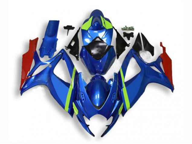 Blu Carene Moto & Plastica Suzuki GSXR 600 / 750 K6 2006-2007 Blu Carene Moto & Plastica Suzuki GSXR 600 / 750 K6 2006-2007