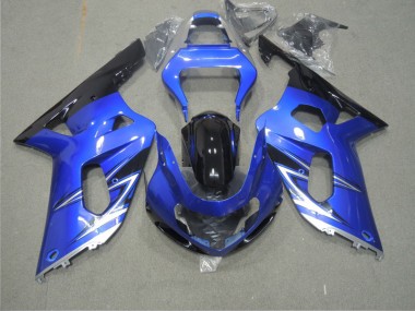 Blu Carene Moto Suzuki GSXR 600 K1 K2 K3 2001-2003