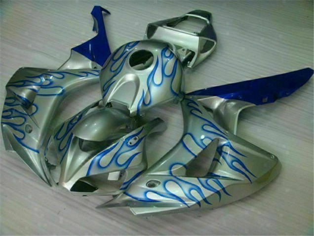 Blu Fiamma Argento Carene Moto Honda CBR 1000 RR 2006-2007 Blu Fiamma Argento Carene Moto Honda CBR 1000 RR 2006-2007