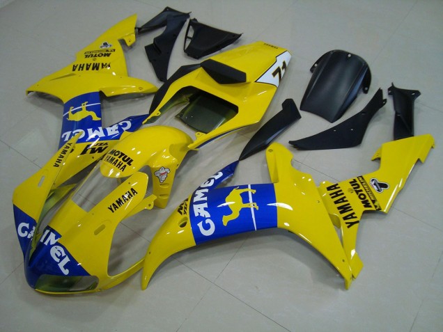 Blu Giallo Carene Moto Yamaha R1 2002-2003 Blu Giallo Carene Moto Yamaha R1 2002-2003