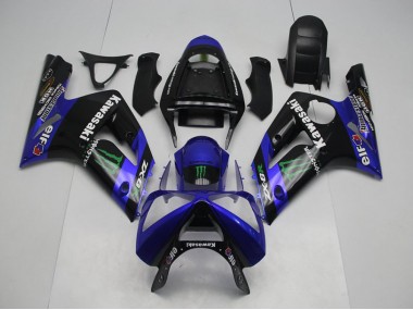 Blu Monster Carene Moto Kawasaki ZX6R 2003-2004