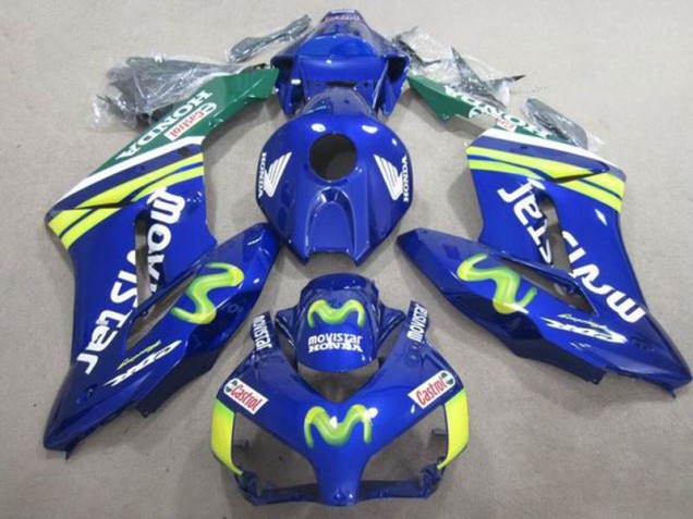 Blu Movistar Castrol Carene Moto Honda CBR 1000 RR 2004-2005 Blu Movistar Castrol Carene Moto Honda CBR 1000 RR 2004-2005