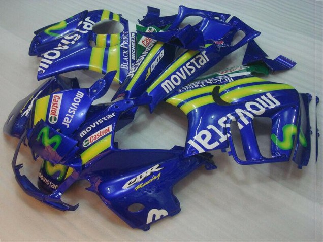 Blu Movistar Castrol Carene Moto Honda CBR 600 F3 1995-1998 Blu Movistar Castrol Carene Moto Honda CBR 600 F3 1995-1998