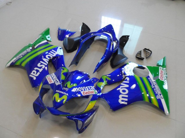 Blu Movistar Castrol Carene Moto Honda CBR 600 F4i 2004-2007 Blu Movistar Castrol Carene Moto Honda CBR 600 F4i 2004-2007