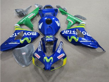 Blu Movistar Castrol Carene Moto Suzuki GSXR 600 K6 2006-2007