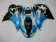 Blu Nero ABS Kit Carenatura Moto Kawasaki ZX6R 2009-2012 Blu Nero ABS Kit Carenatura Moto Kawasaki ZX6R 2009-2012