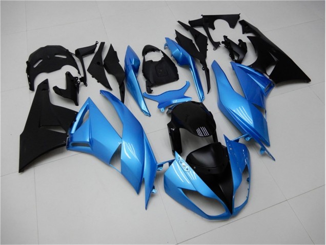 Blu Nero ABS Moto Plastica & Moto Carena Kawasaki ZX6R 2009-2012 Blu Nero ABS Moto Plastica & Moto Carena Kawasaki ZX6R 2009-2012