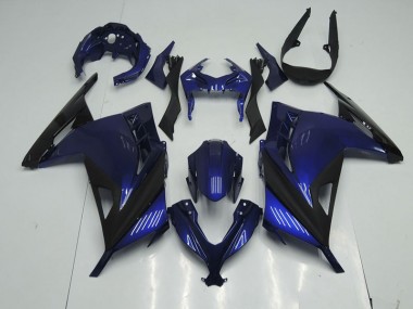 Blu Nero Carene Moto Kawasaki ZX 300R 2013-2016