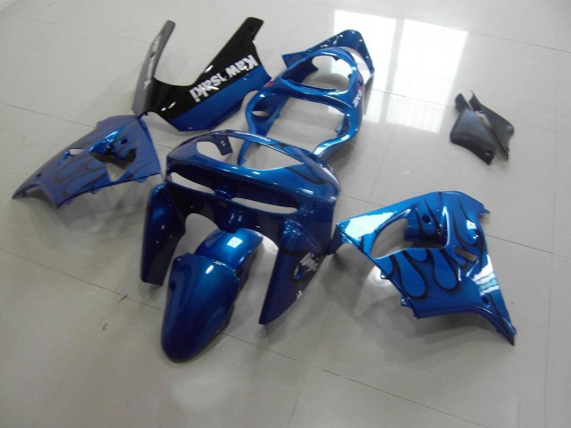 Blu Nero Fiamma Carene Moto Kawasaki ZX9R 1998-1999