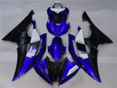 Blu Nero Kit Carene Moto Completa Yamaha R6 2008-2016