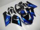 Blu Nero Kit Completo Carenatura Moto ABS Kawasaki ZX6R 2005-2006 Blu Nero Kit Completo Carenatura Moto ABS Kawasaki ZX6R 2005-2006